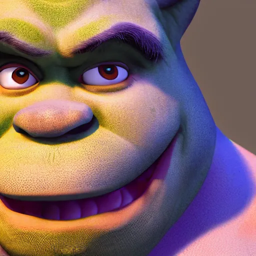 Prompt: Shrek, high quality 4k cgsociety unreal engine render