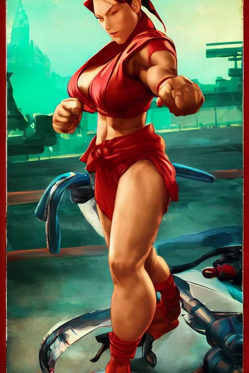 Movie poster of Street Fighter, Cammy, by, Stable Diffusion