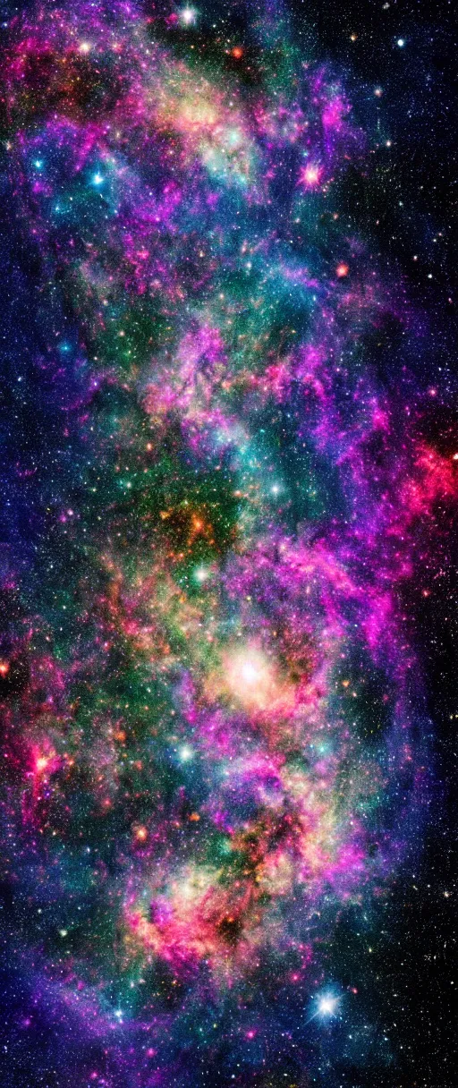 Image similar to Deep field image. 8k resolution. Visually stunning. National geographic. Pastel colors. Cosmic.