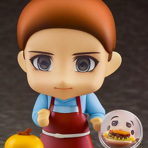 Prompt: zuckenberg as nendoroid as a chef as nendoroid by in the kitchen as nendoroid, kodak film