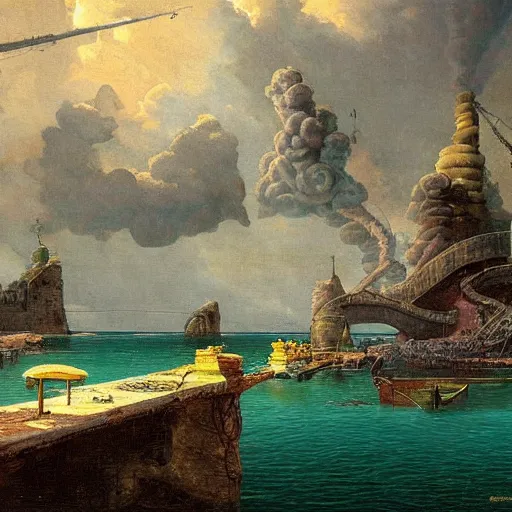 Image similar to paint surrealist 🚢, ferdinand knab, high definition and detailed 4 k