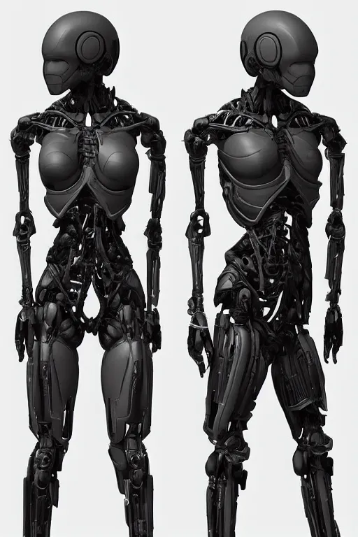 Prompt: symmetry!! full body female human anatomy concept, greeble panels, gun metal grey, cyborg limbs, doctor octopus, digital art, in the style of ben lol, brian sum, ramil sunga, herbert lowis, furio tedesschi, christopher cao, artstation, pinterest, deviantart, photoshop, octane render, unreal engine