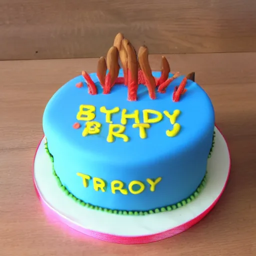 Image similar to Trout birthday cake