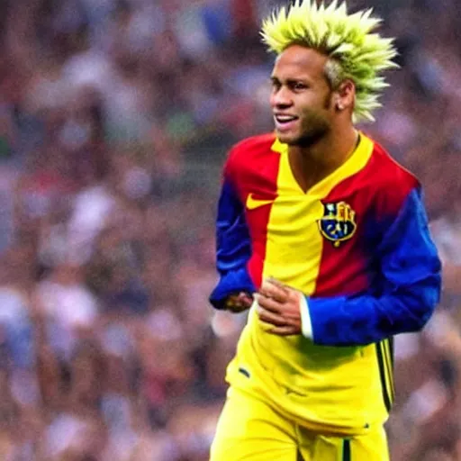 Prompt: super saiyan neymar jr