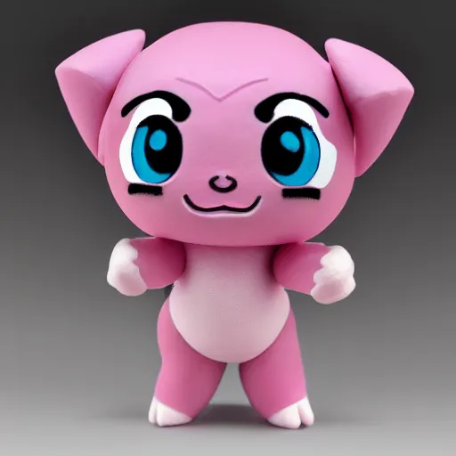 Image similar to jigglypuff as a funko pop doll, cinematic shot, dramatic lighting, ultra detailed