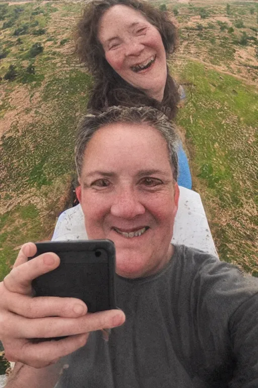 Image similar to the last selfie ever taken, detailed photo by sallie mann