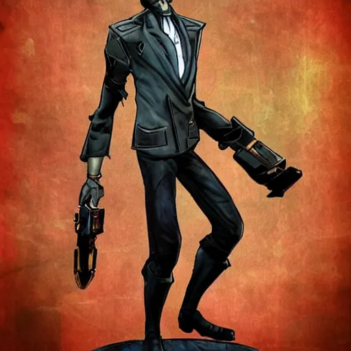 Prompt: Nikola Tesla as a Borderlands character