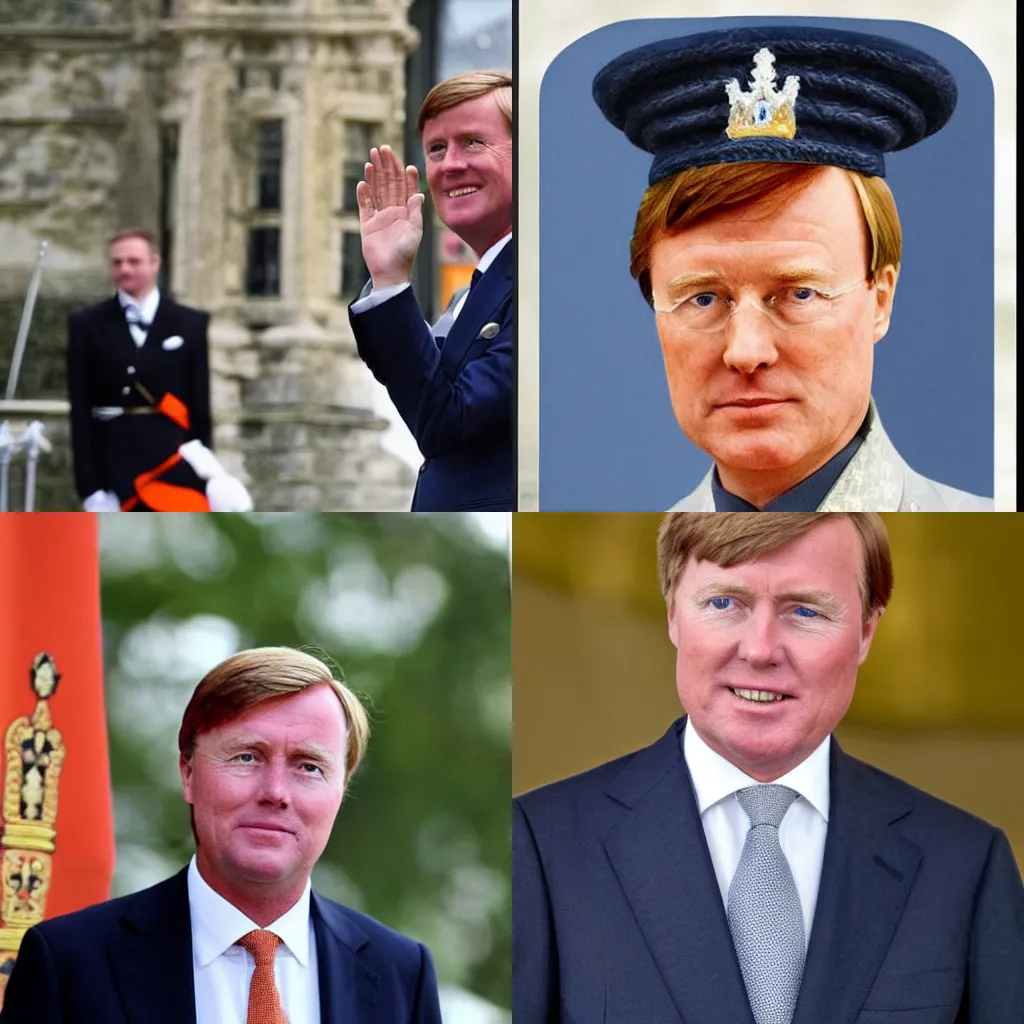 Prompt: King Willem Alexander of the Netherlands