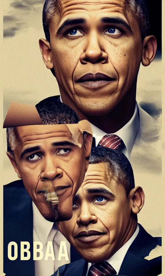 Prompt: Poster for a movie called Obama featuring Ryan Gosling as Obama