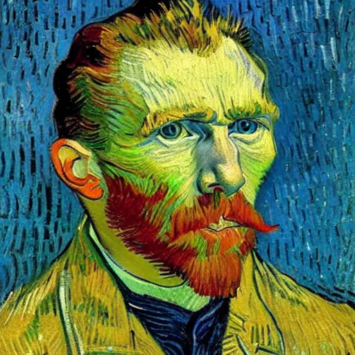 Prompt: a portrait of a character by vincent van gogh