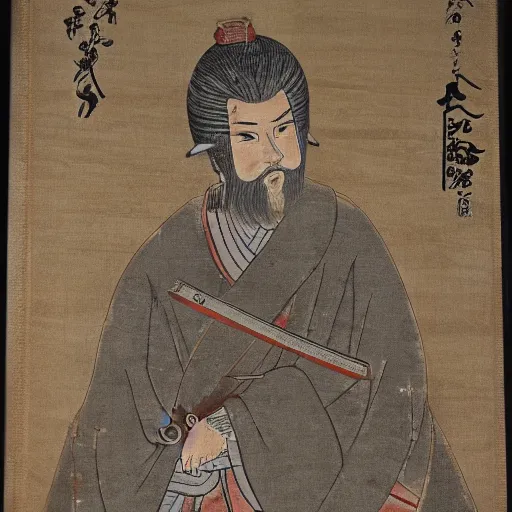 Prompt: isshin sword saint holding a pistol, detailed