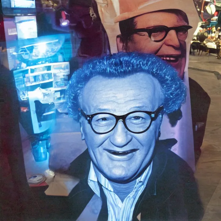 Image similar to hologram of harry caray