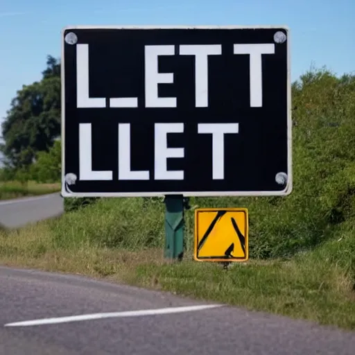 Prompt: a road sign that says Let op! Drempels