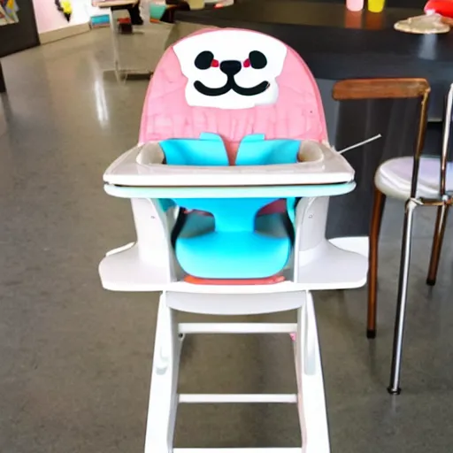 Image similar to kawaii high chair design