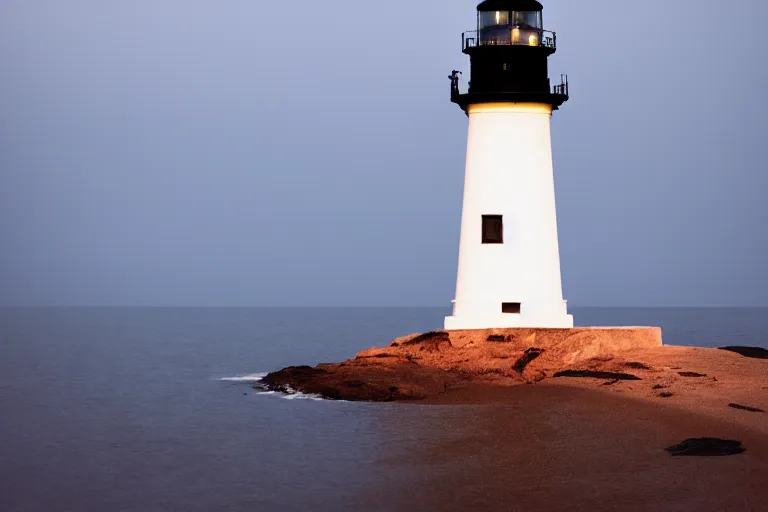 Image similar to film still of a lighthouse, photography, natural light, cinematic, 8 k