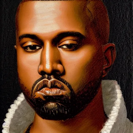 a renaissance style portrait painting of kanye west | Stable Diffusion ...