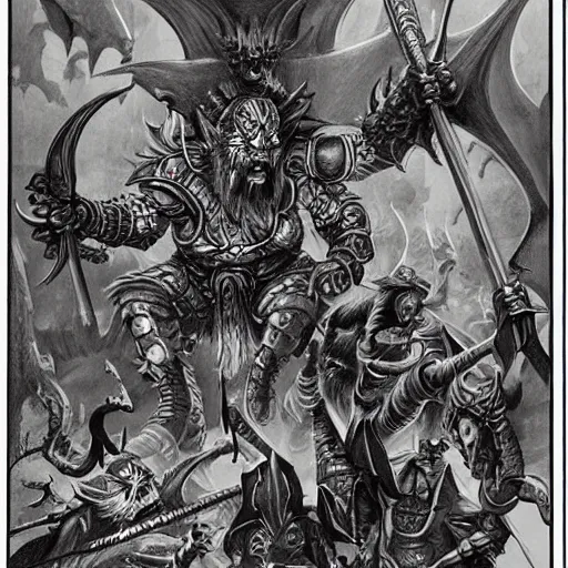 Image similar to dungeons and dragons illustration vintage highly detailed