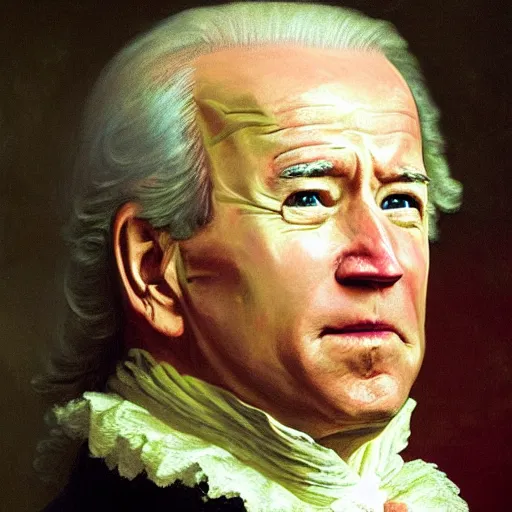 Prompt: portrait of joe biden in roccoco style, by fragonard, stunning, epic, eagles