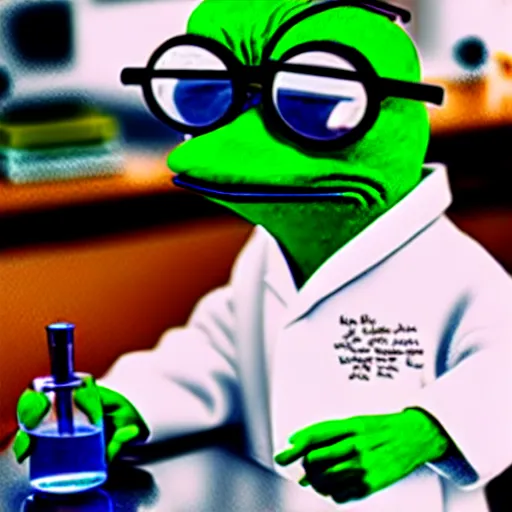 Image similar to pepe in the laboratory