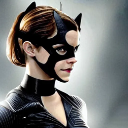 Image similar to Emma Watson as catwoman