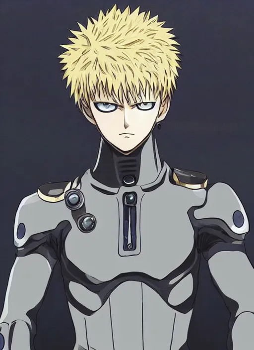 Image similar to A full portrait photo of real-life genos one punch man, f/22, 35mm, 2700K, lighting, perfect faces, award winning photography.