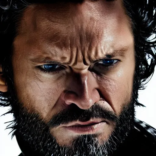 Image similar to wolverine in the sons of anarchy 4 k detailed super realistic