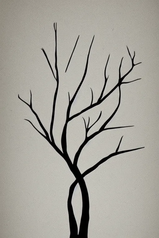 Image similar to minimalist boho style art of a tree
