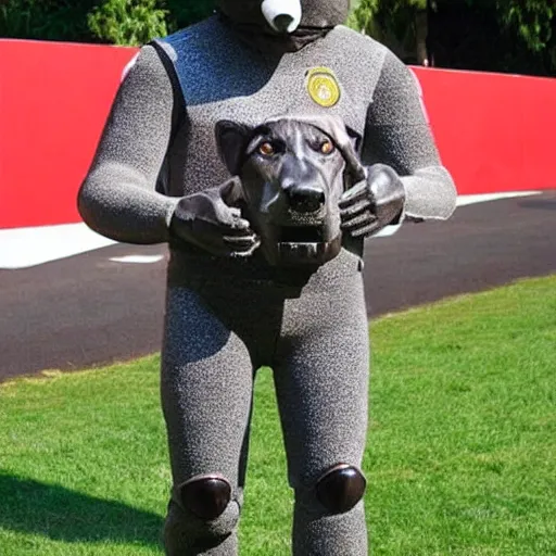 Image similar to full body a humanoid german shepherd beast - man, wearing soccer suit.