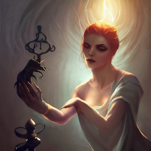 Image similar to shadow mage casting dark magic in the daytime by charlie bowater
