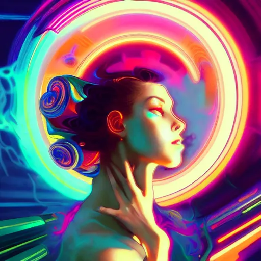 Prompt: swirling vortexes of computer hardware vaporwave aesthetic, colorful, psychedelic, digital painting, artstation, concept art, smooth, sharp focus, illustration, art by artgerm and greg rutkowski and alphonse mucha