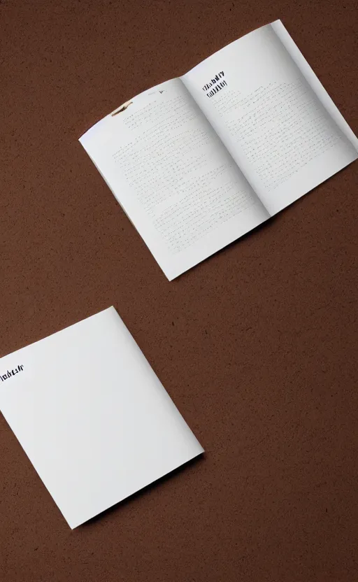 Prompt: blank book mockup