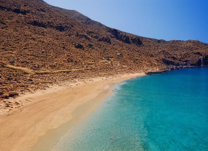 Prompt: A beautiful photograph of crete beach, 8k, hyper-detailed