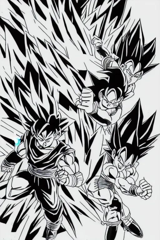 Goku Vegeta black white Creativity HD Performance Art Canvas Art Poster and  Wall Art Picture Print Modern Family bedroom Decor Posters : Amazon.ca:  Everything Else