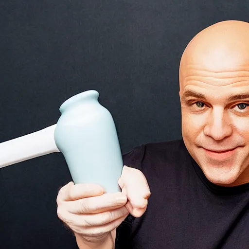 Prompt: mr clean with a bong