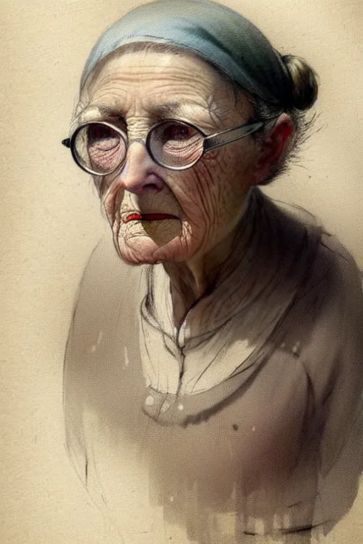 Image similar to ( ( ( ( ( 1 9 5 0 s retro future face portrait of an old woman. muted colors. ) ) ) ) ) by jean - baptiste monge!!!!!!!!!!!!!!!!!!!!!!!!!!!!!!