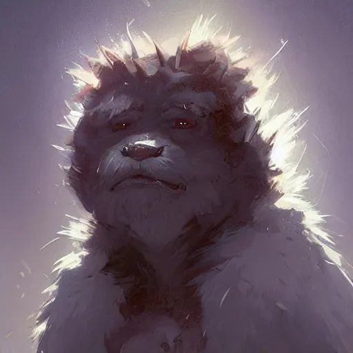 Prompt: the cute fur monster. detailed digital art by greg rutkowski, thomas kinkade and keith parkinson, artstation, cgsociety, 8 k, hd