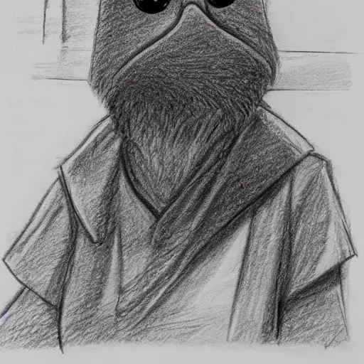 Image similar to elmo in court. pencil court sketch. intricate. highly professionally detailed.