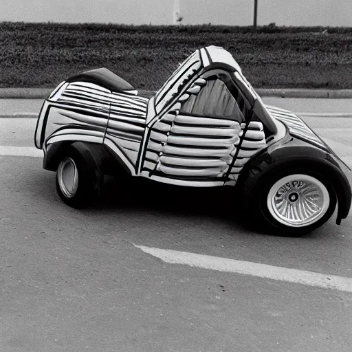 Prompt: accordion car, product photo, 1978, detailed, 4k