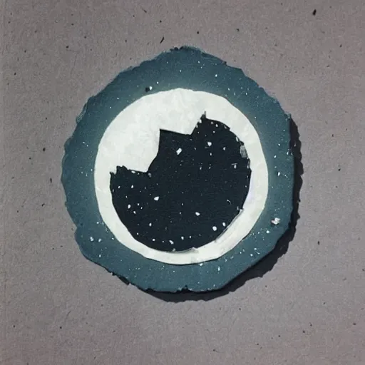 Image similar to a moon made by cheese