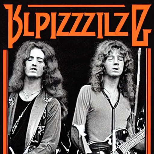 Image similar to young Led Zeppelin, 1969 Led Zeppelin live at Lollapalooza 1994, VHS quality, live in concert, concert footage