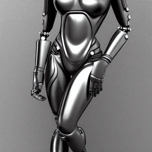 Futuristic Woman Black Skin-tight Suit On Stock Photo 1284241498