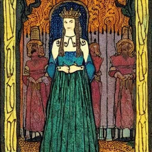 Image similar to beautiful young medieval queen by dorothy lathrop