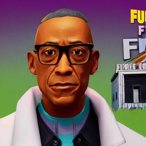 Image similar to gus fring in fortnite