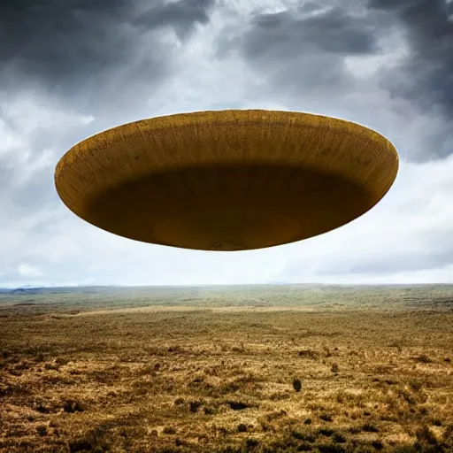 Prompt: huge mysterious ufo ignoring the laws of physics over a natural scene. otherwordly material. entries in the 2 0 2 0 sony world photography awards.