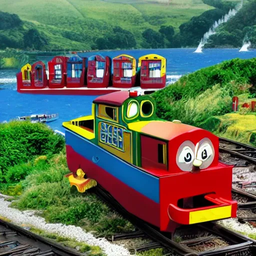 Prompt: the island of sodor