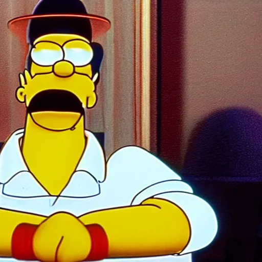 Image similar to A still of Homer Simpson in The Godfather (1972)