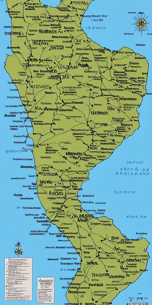 Prompt: a map of the Argentine republic made of meet