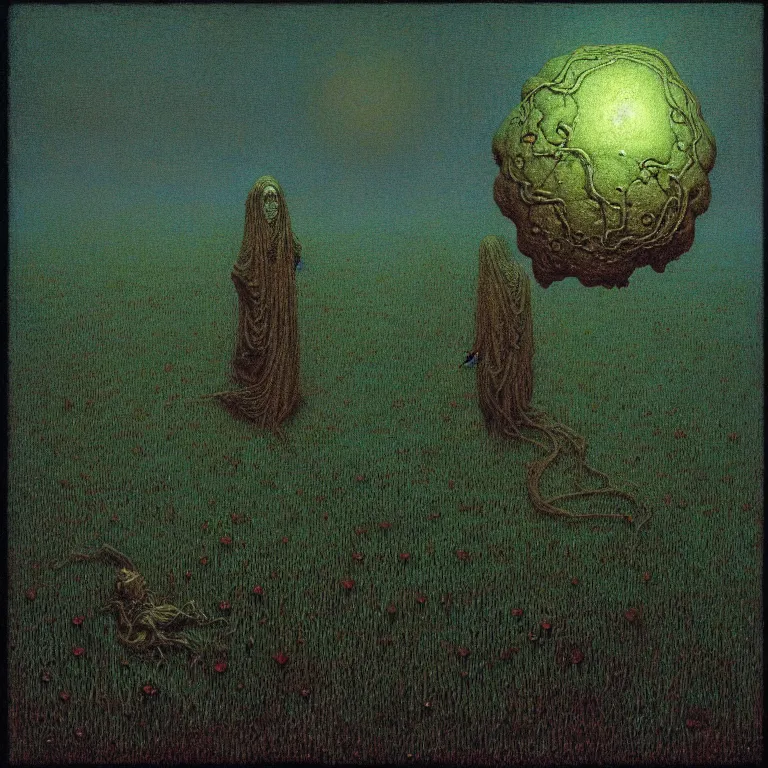 Image similar to amulet of clover, lovecraft, concept art by beksinski and jean delville, dramatic lighting, ultra hd, hdr, 8 k