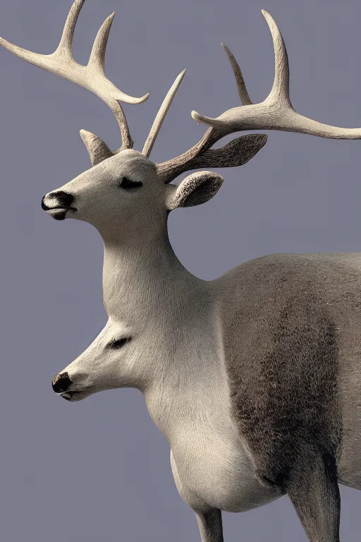 Prompt: Louis the deer wearing a white formal coat conversing with a crow, hyperrealistic, concept art, octane render, trending on DeviantArt, cel shaded, highly detailed, high quality, 8K, soft lighting, cute, natural lighting, anime face, trending on Artstation, trending on e621, elegant clothes, profile picture, path traced, house background