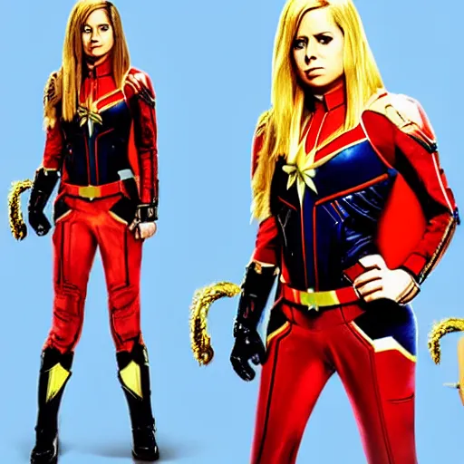 Prompt: Avril Lavigne as Captain Marvel